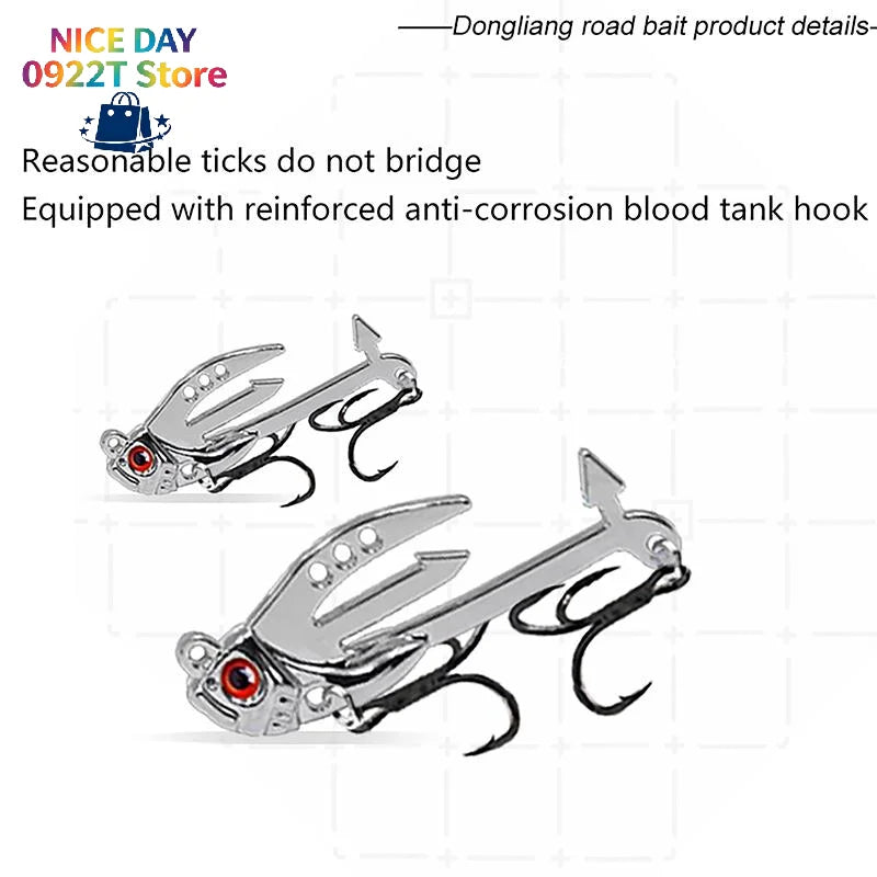 3D Metal VIB Fishing Lure Long Casting Artificial Hard Bait Universal Freshwater Saltwater Angling Tackle@#X Oasis Select