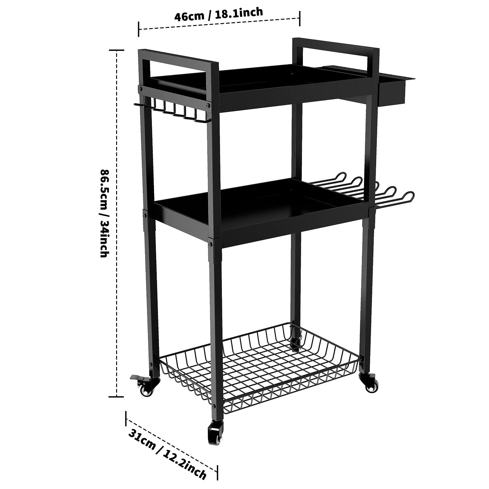Floor tool storage rack wrought iron hand drill screwdriver tool holder mobile charging drill storage rack Oasis Select black