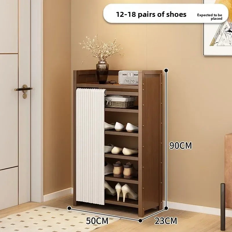 Multi-functional Folding Shoe Rack Installation-free Integrated