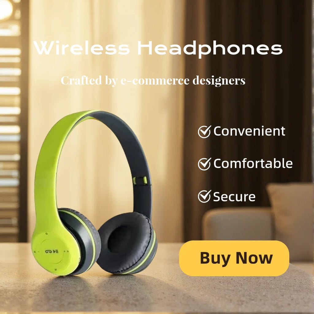 Folding Bluetooth Headset Portable Handsfree Wired Bass Stereo Headphones with Microphone for Gaming And Music Hifi Earphones Oasis Select Green