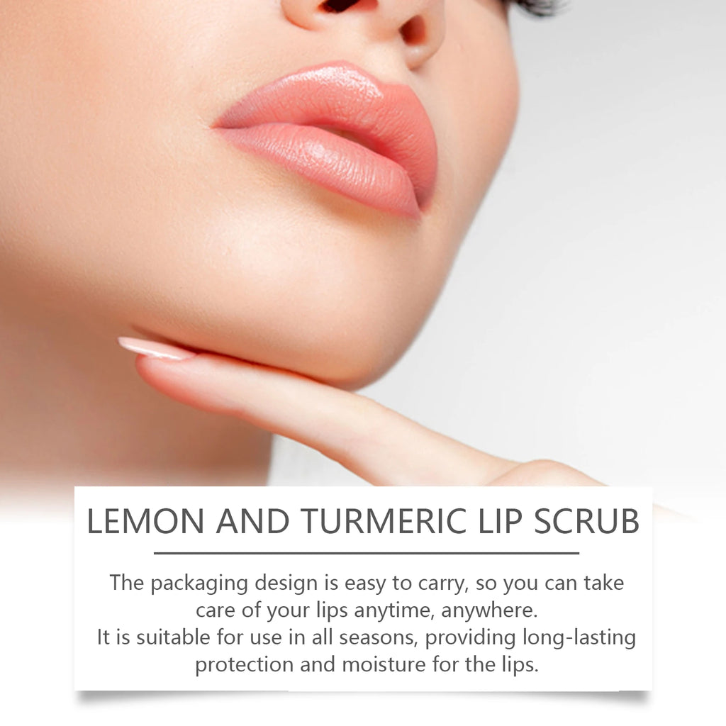 Hoygi Turmeric Lemon Lip Scrub – Exfoliate & Brighten Lips Lip Scrub Oasis Select