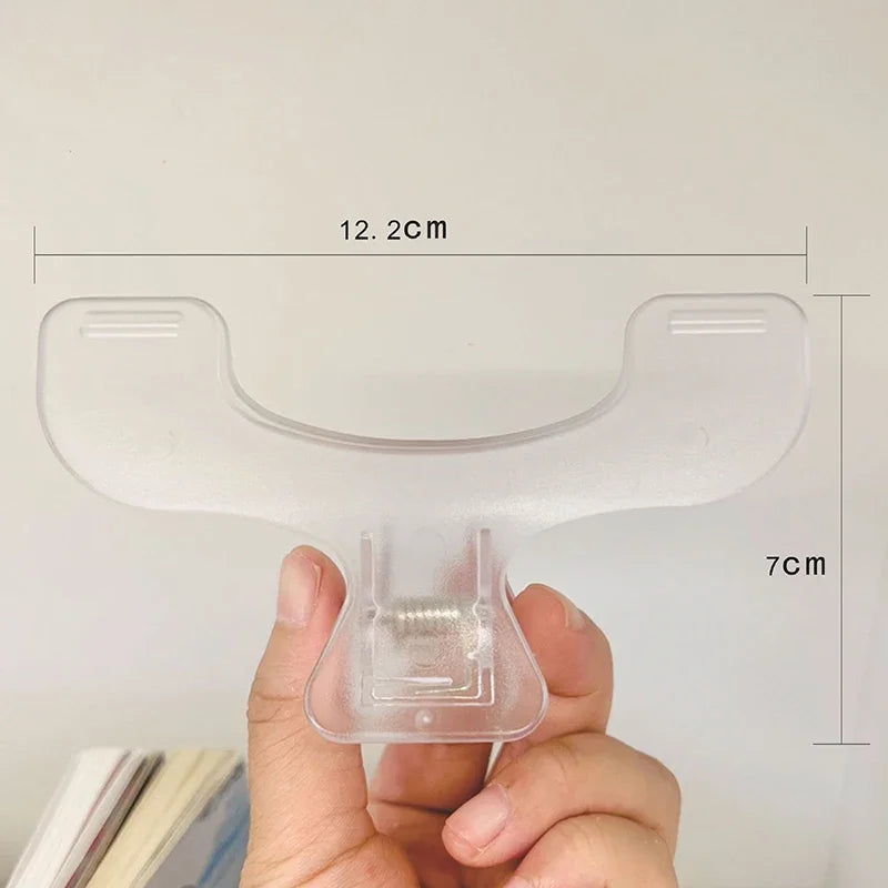 Simple Fixed Book Clips Frosted Transparent Page Holder For Reading Tool Memo Clip Kawaii Desk Accessories Practical Note Holder Oasis Select