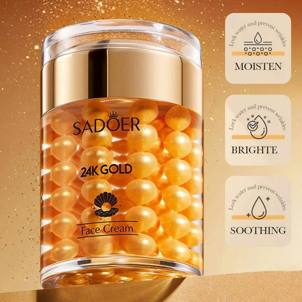 SADOER 24K Gold Pearl Collagen Sleeping Mask Cream 60g