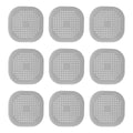 6/9pcs Silicone Drain Strainer Reusable No-Clog Filter with Non-Slip Suction Base for Kitchen Bathroom Bathtub Toilet Oasis Select Gray 9pcs