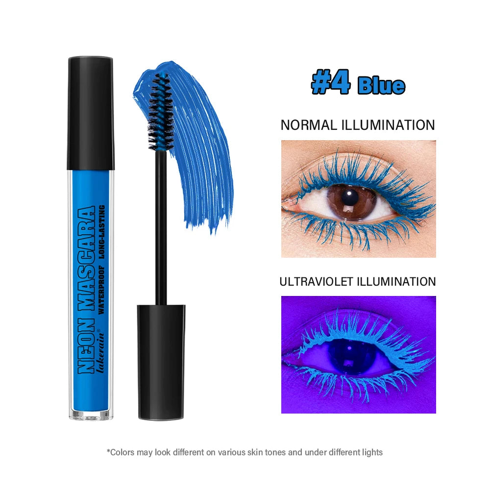 Color Neon Mascara – Waterproof, Long-Lasting Eye Makeup Color Neon Mascara Oasis Select 4Blue
