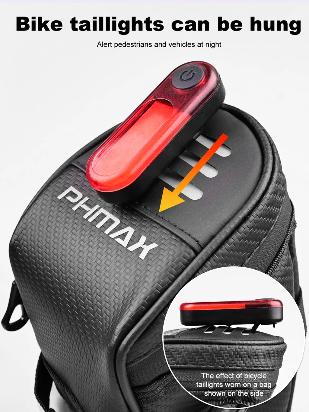 PHMAX Bicycle Saddle Bag Reflective Large Capacity Waterproof Mountain Bike Road Bike Saddle Bag Cycling Accessories Oasis Select