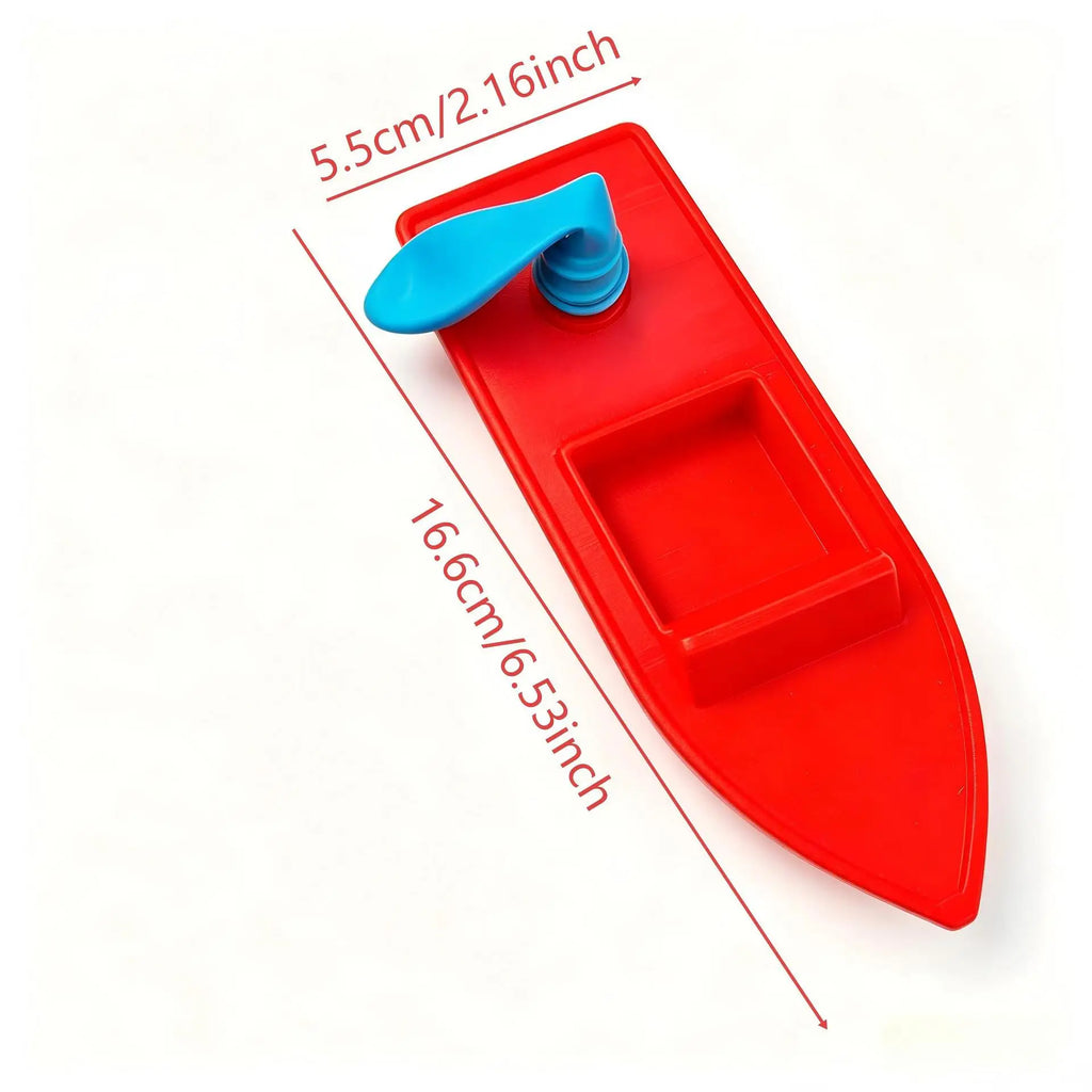 Balloon Powered Race Boats Toy 3D Printed DIY Water Racing Ship Ornaments Home Experiment Toy Home Outdoor Pool River Game Gifts Oasis Select