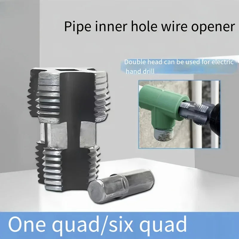 SLADE PVC Pipe Threader Kit – Electric Drill Double Head HSS Pipe Threader Kit Oasis Select
