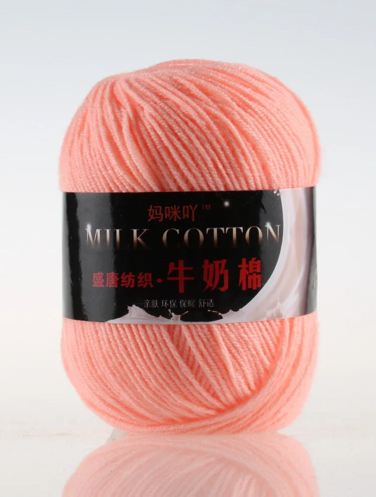 DIY Three Strands Graded Section Dyed Wool Medium Fine Cotton Thread