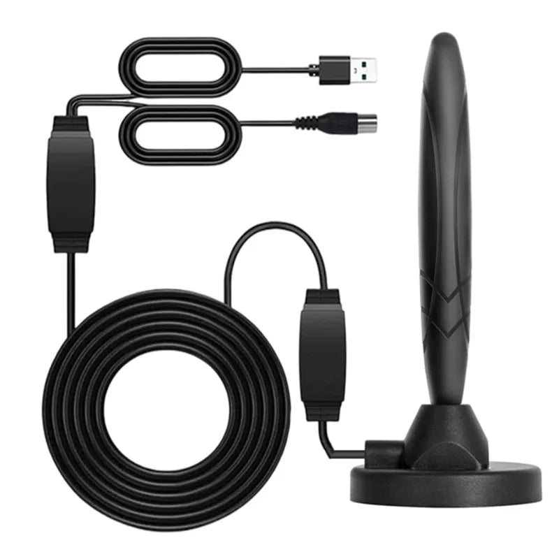 Dual-Amplification Magnetic USB Digital TV Antenna for DVB-T Terrestrial European And American Cross-Border Reception Oasis Select