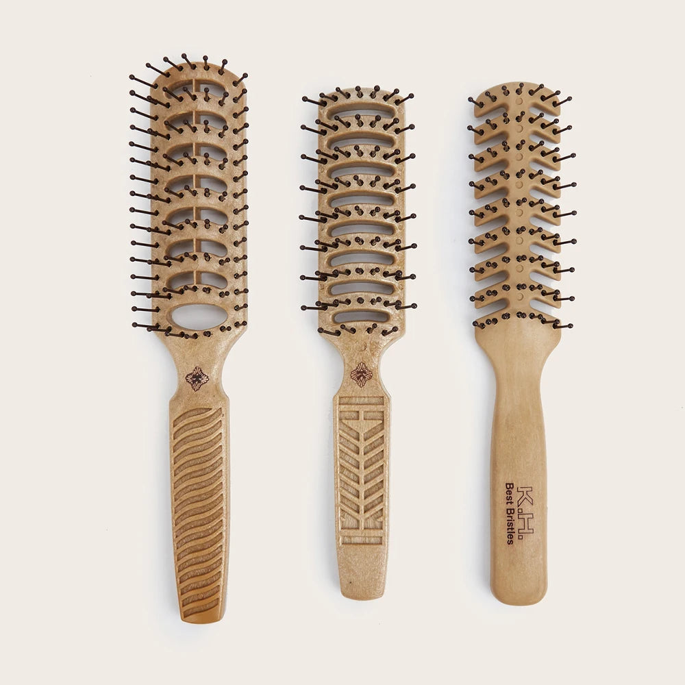 Wooden Wide-Tooth Hair Comb | Scalp Massage & Styling Brush Hair Comb & Brush Oasis Select