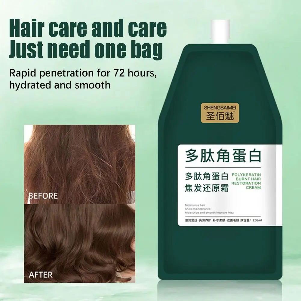 1/2PCs Keratin Hair Mask Polypeptide Keratin Hair Restoring Cream Repair Dry Damaged Hair Treatment Burnt Hair Restoring Cream Oasis Select