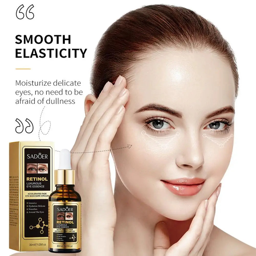 SADOER Retinol Eye Essence 30ml – Dark Circles & Firming Retinol Eye Serum Oasis Select