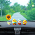 1Set Cartoon Resin Little Yellow Duck Model Car Center Console Decor Cute Car Ornaments Auto Interior Dashboard Accessories Oasis Select 4pcs