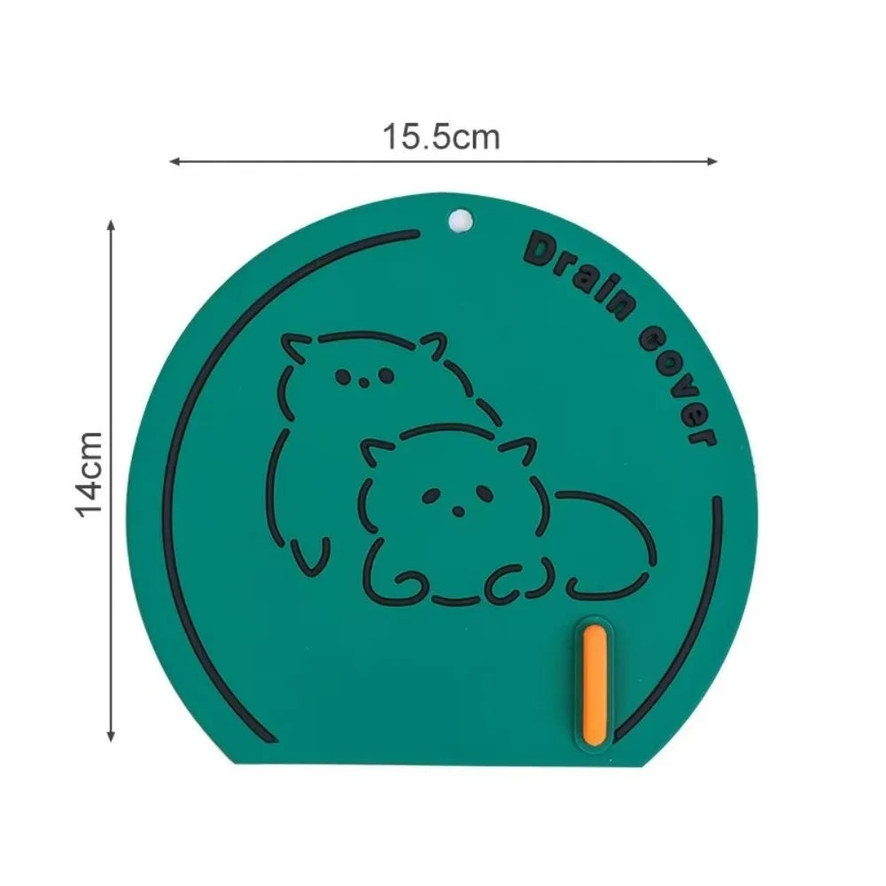 Reusable Silicone Sewer Floor Drain Cover Anti Odor Anti-blocking Deodorant Cover Anti-skid Kitchen Drain Covers Bathroom Oasis Select
