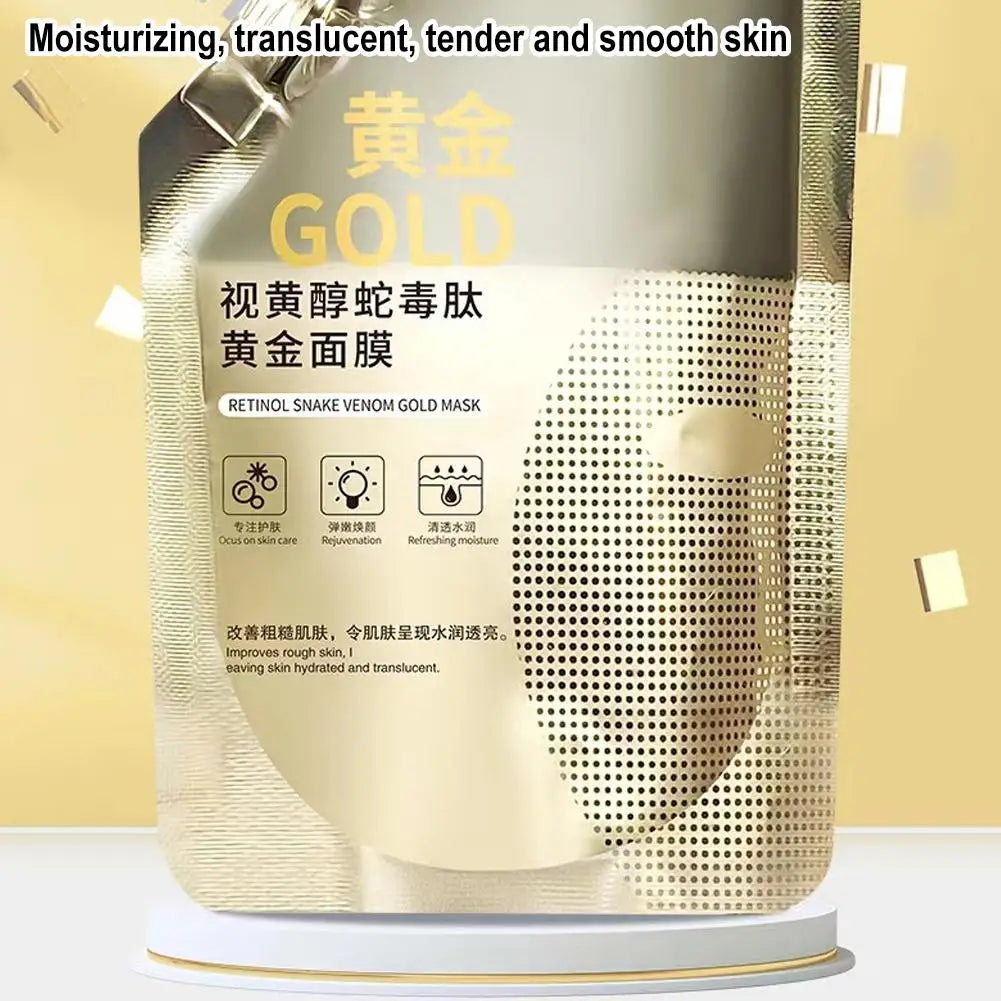 Gold Retinol Snake Venom Peel Off Mask Remove Blackheads Deep Cleansing Shrink Pores Moisturizing Facial Mask Skin Care Products Oasis Select