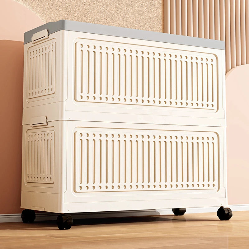 50/60/70cm (Multiple Sizes) Foldable Large capacity Toy Storage Bin with Wheels for Living Room Bedroom bathrom Oasis Select