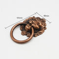 New Antique Lion Head Door Handle Decorative Pull Zinc Alloy Kitchen Cabinet Handles Home Hardware Multifunctional Drawer Knobs Oasis Select S1