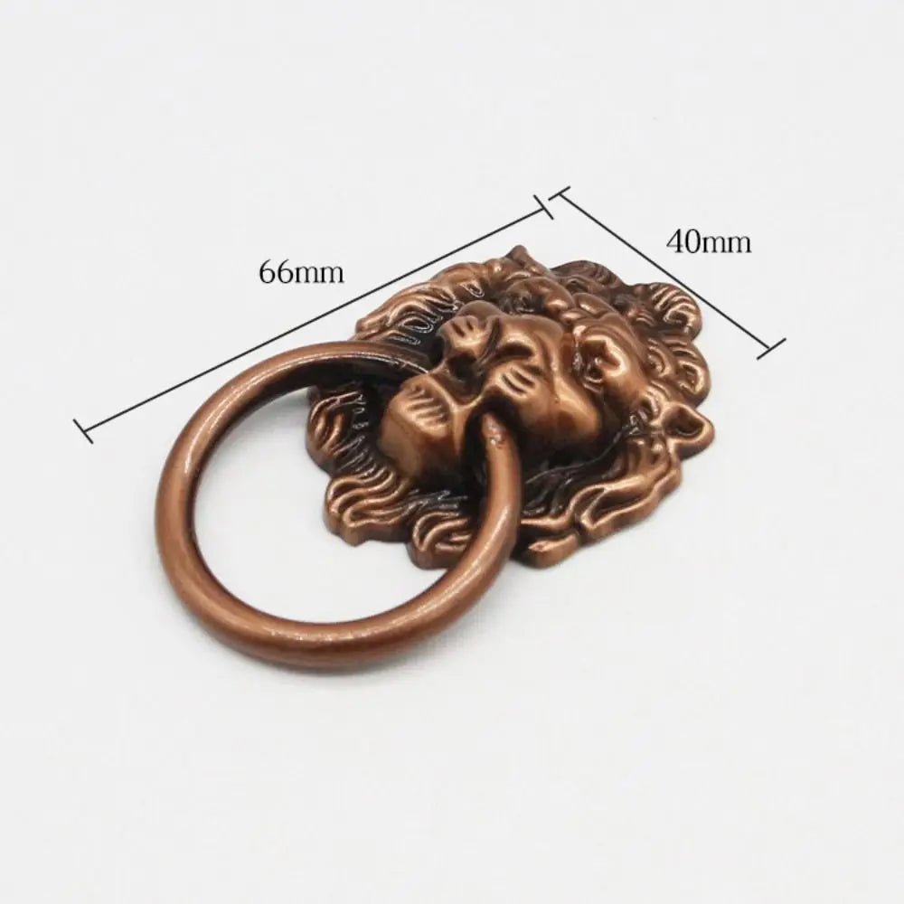 New Antique Lion Head Door Handle Decorative Pull Zinc Alloy Kitchen Cabinet Handles Home Hardware Multifunctional Drawer Knobs Oasis Select S1