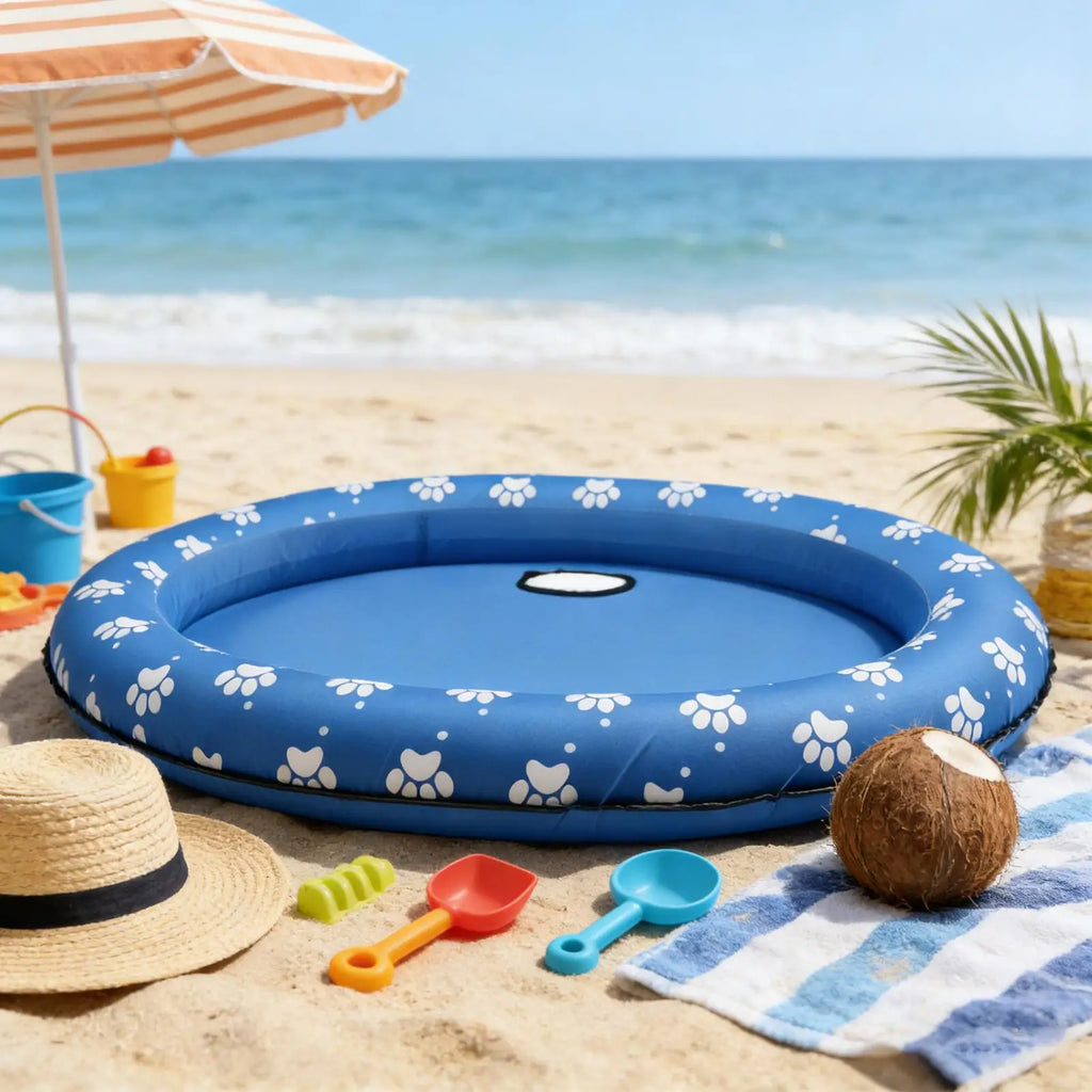 Dog Pool Float Waterproof Inflatable Foldable Raft Summer Lake Dogs Pool Floatie for Small Medium Large Puppy Kitten Outdoor Oasis Select
