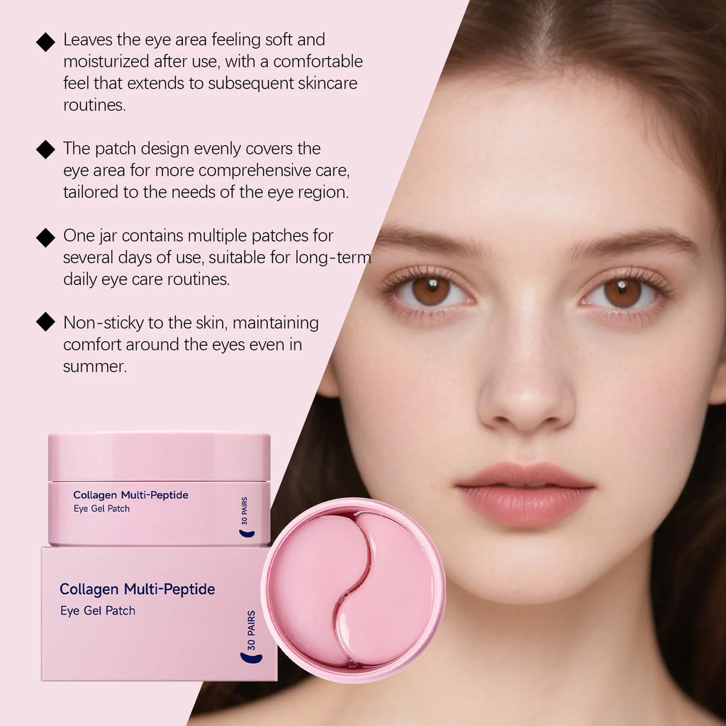 Collagen Polypeptide Eye Mask Glows And Hydrating Moisturizing Fade Dark Circles Puffiness Anti Aging Mask Eye Care Product Oasis Select