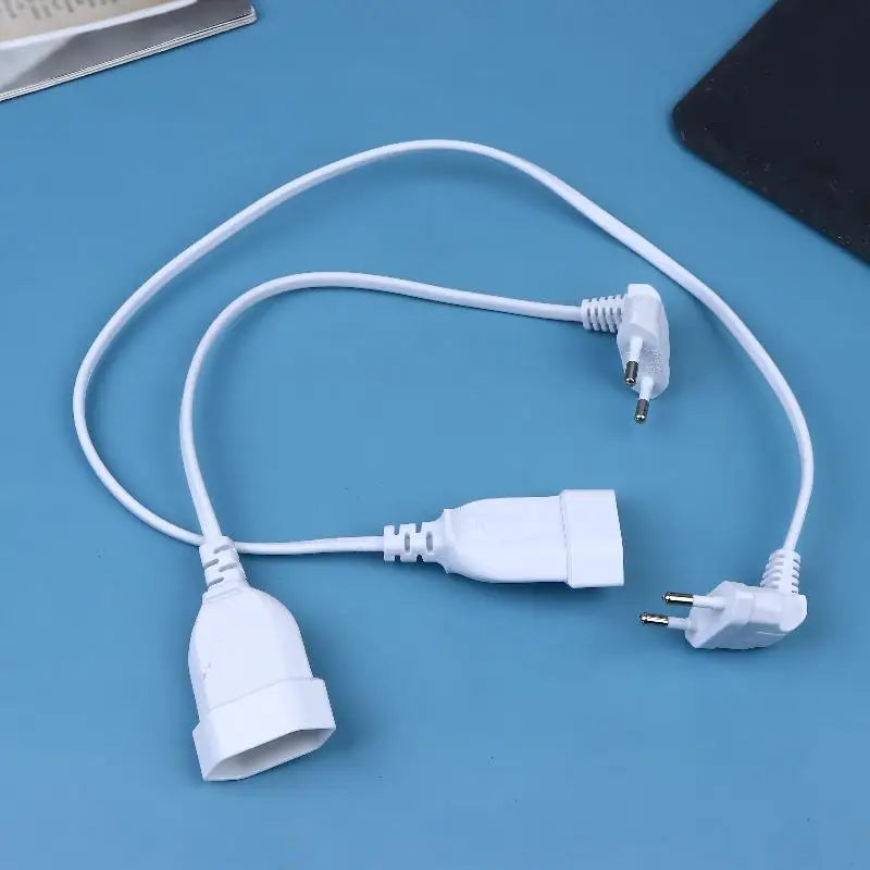 2-Prong EU Power Extension Cord; Male-Female Socket for PC & Table Lamp, 30/60/180/300CM Oasis Select