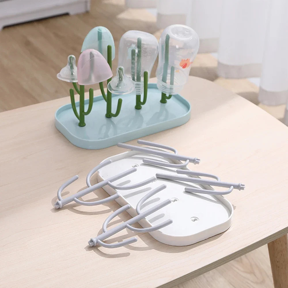 Baby Tree-shaped Milk Bottle Drain Rack, Dust-proof Milk Bottle Holder, Cup Drain Rack Easter Gift Oasis Select