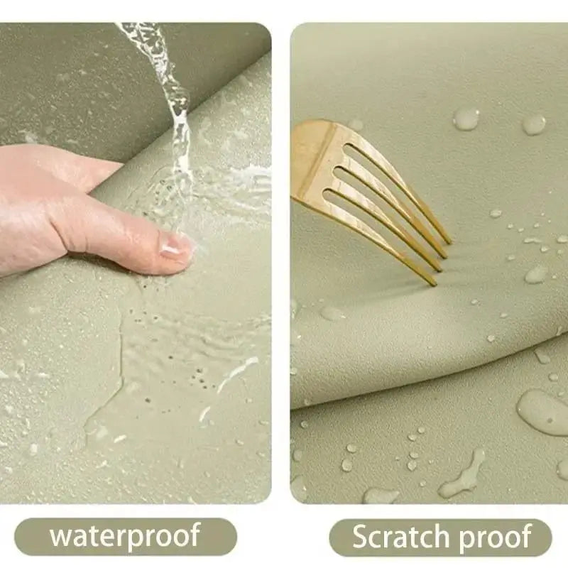 Leather Table cloth for Home Easy Clean Table Protector Waterproof Tea Coaster Large Desk Mat Anti-Slip Gamer Keyboard Mouse Mat Oasis Select