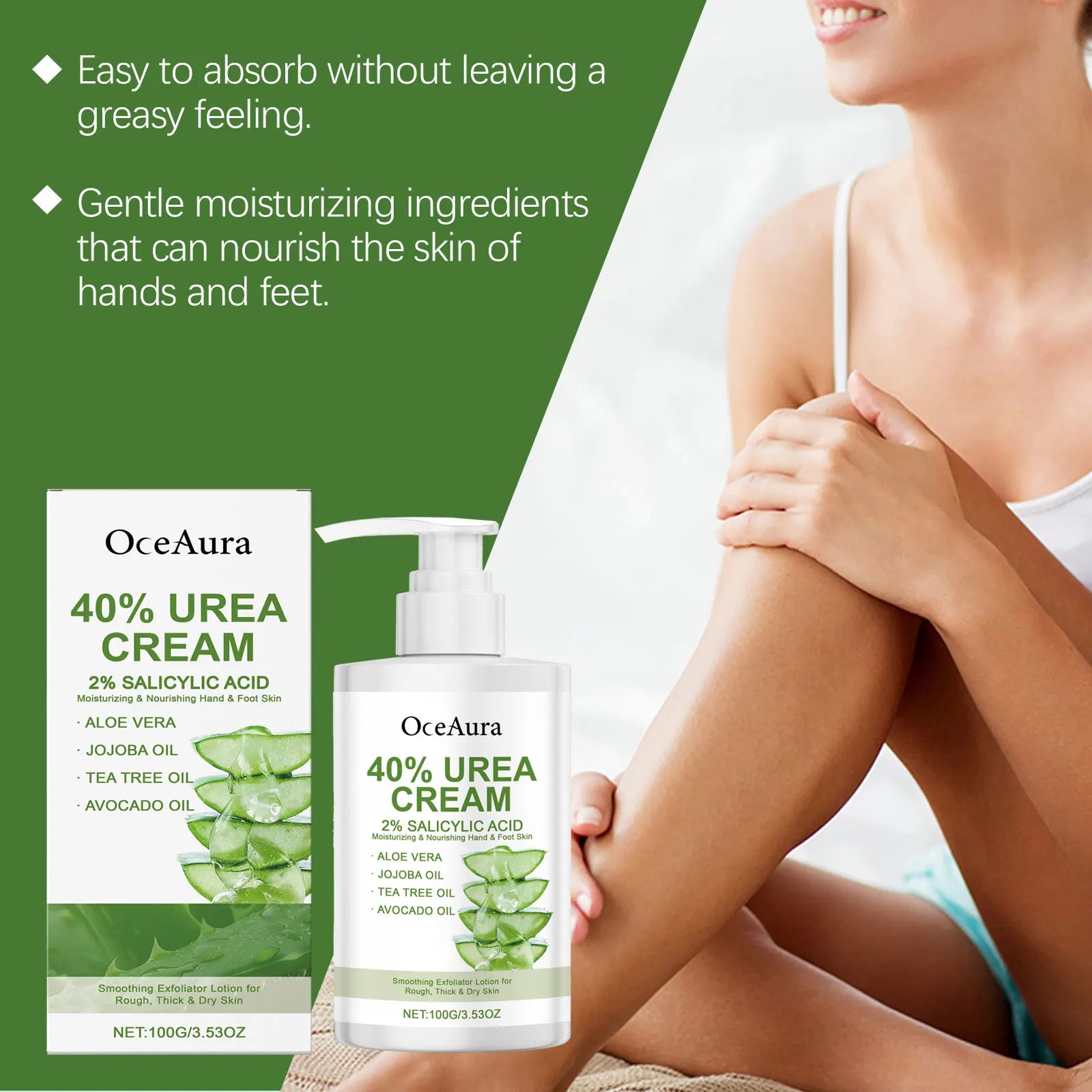Body Moisturizing Cream Daily Nourishing Care Cream Aids Locking Skin Moisture Smoothing Skin & Supporting Body Massage Use Oasis Select