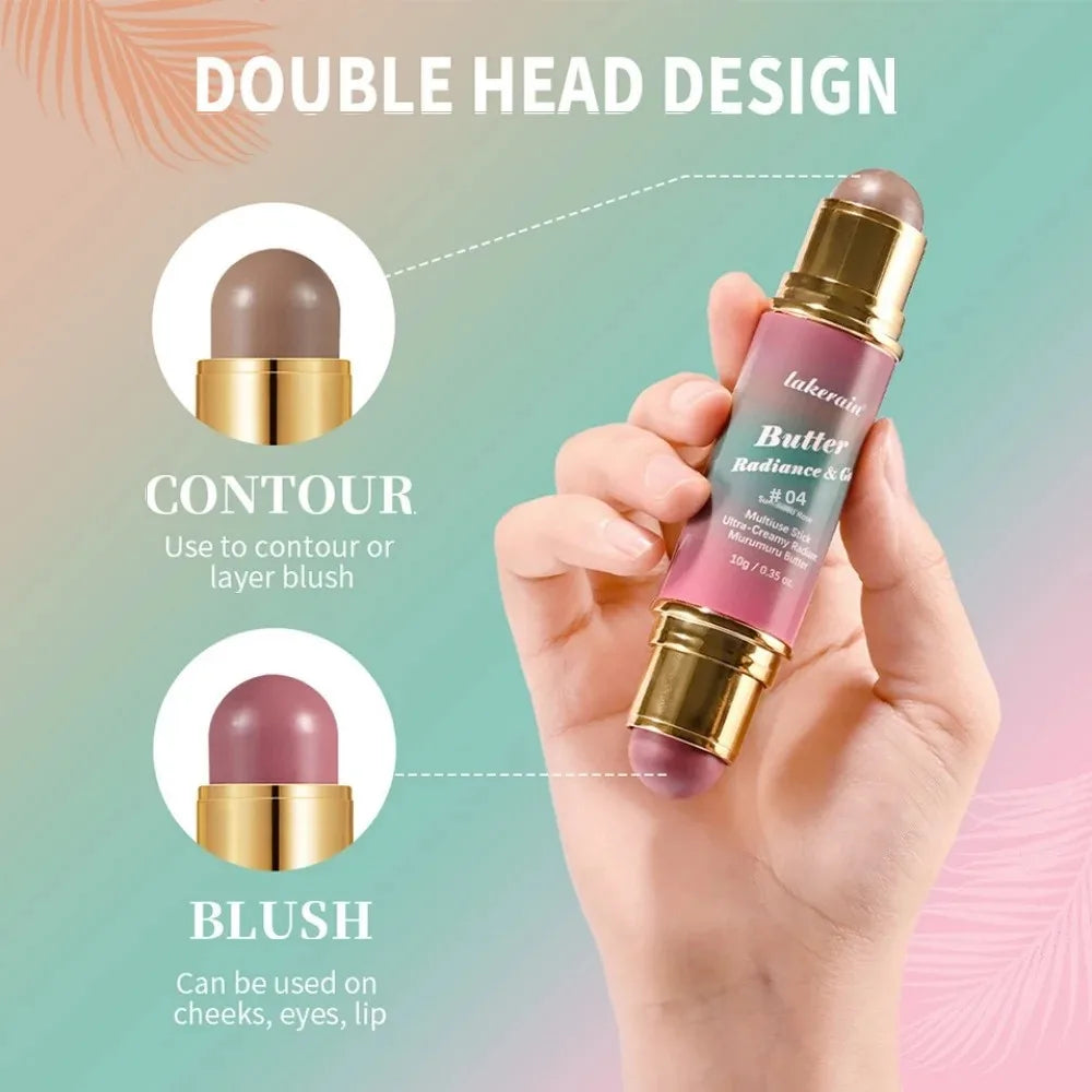Lakerain 2-in-1 Contour Stick – Cream Blush & Highlighter