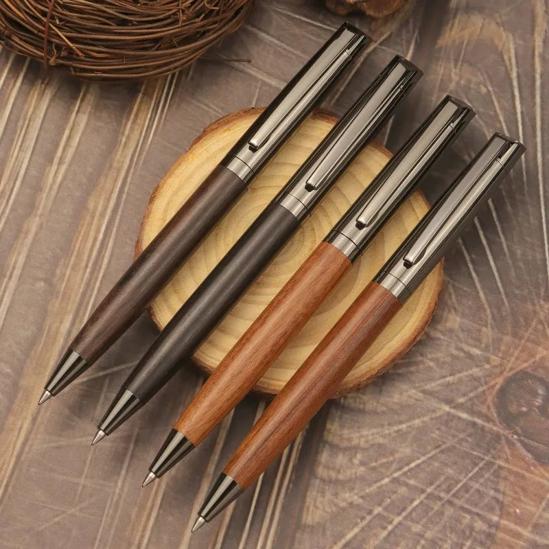 1pcs High End Wooden & Metal Ballpoint Pen Packed Stylish Premium Writing Accessory for Office and Business Present Oasis Select