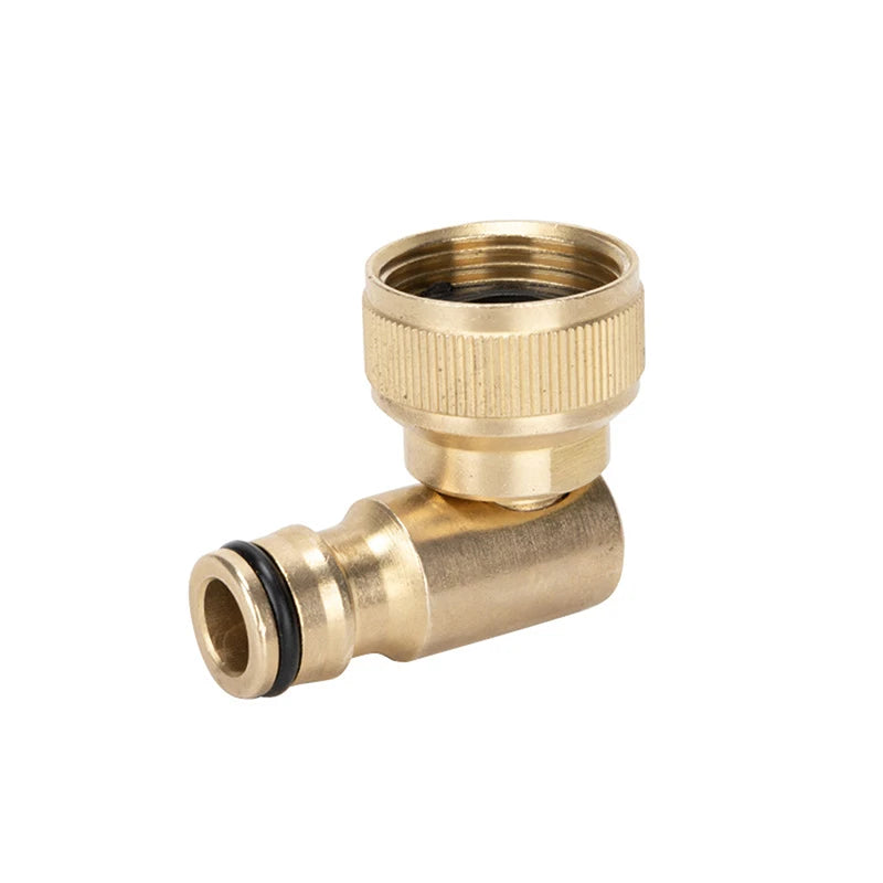 3/4" Brass Swivel Elbow Garden Hose Faucet Adapter