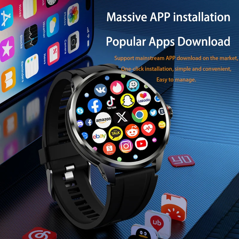 GOLDENSPIKE H99 4G Android Smartwatch | AMOLED 8MP Camera