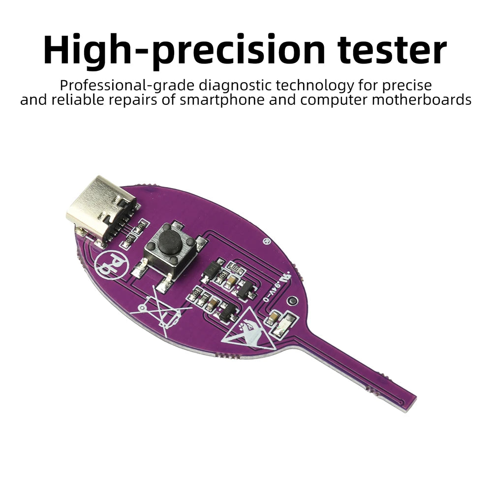 Professional Circuit Inductance Testing Tool Electromagnetic Sensing Quick Detection Type-C for Electronic Maintenance Repair Oasis Select