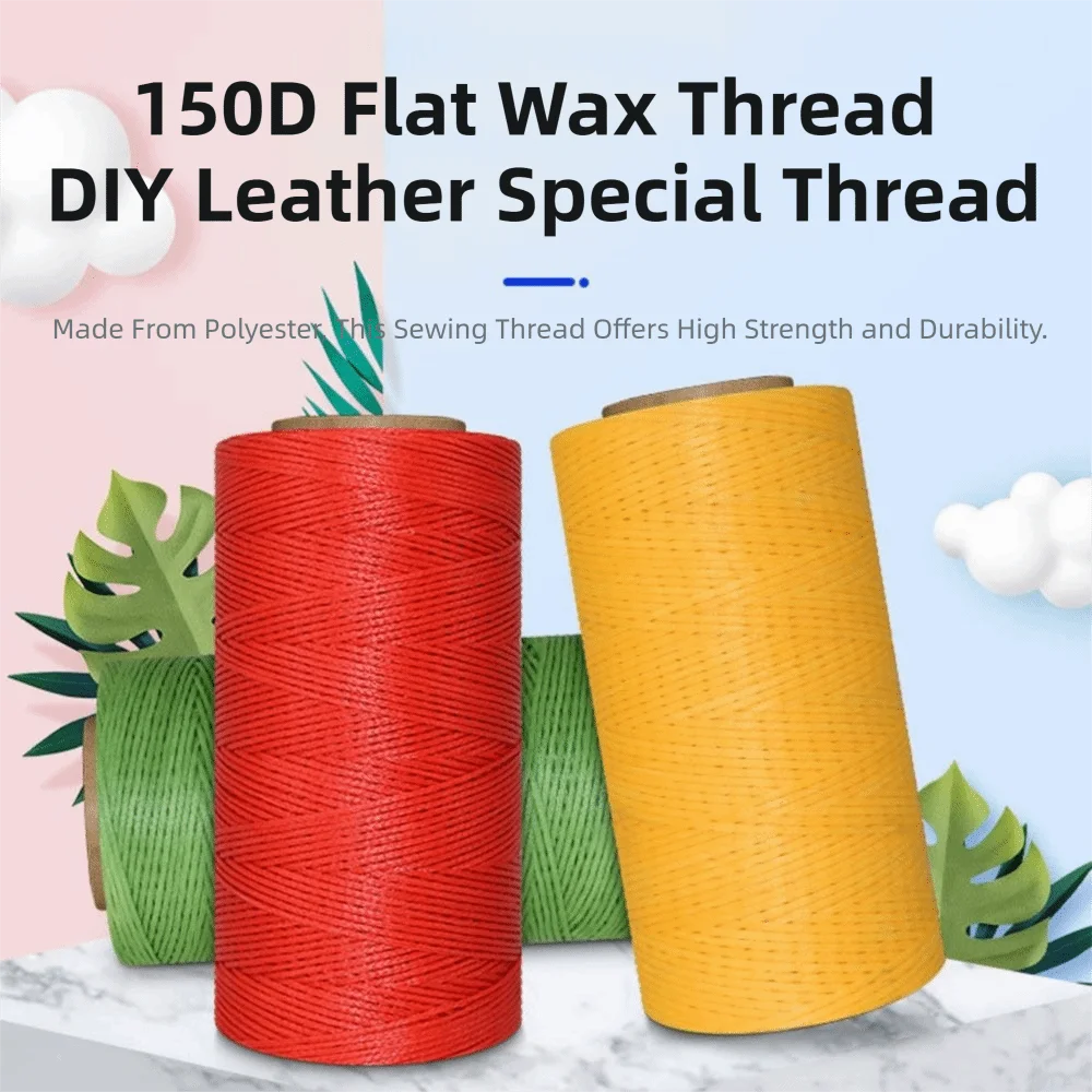 150D Waxed Leather Sewing Thread 0.8mm 260M Hand Stitching Leather Craft Thread Oasis Select