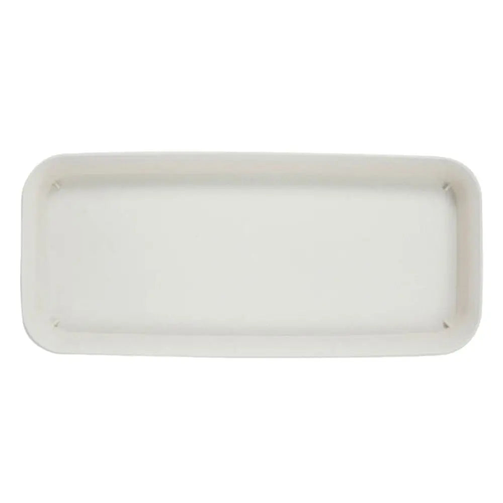 1Pcs Plastic Rectangle Tray Plant Saucer Drip Trays Saucers Indoor Outdoor Flower Pot Oasis Select white-40x17cm