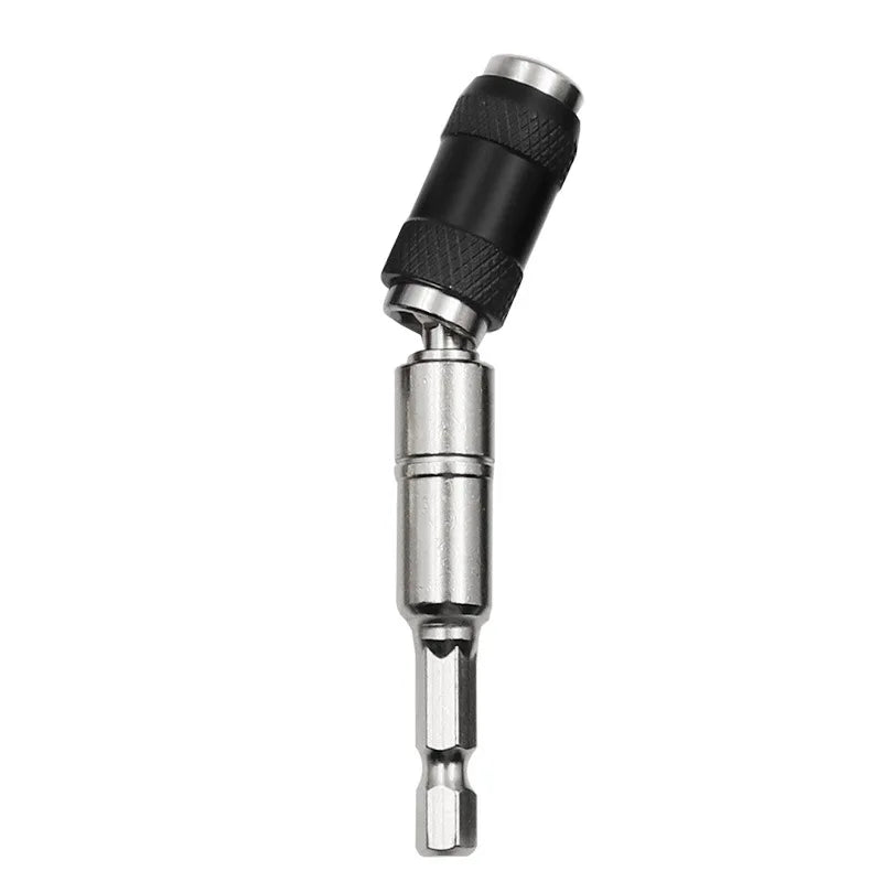 1/4"Hex Magnetic Pivoting Drill Bit Quick Change Drive Guide Drill Pivoting Bit Holder for Tight Spaces Magnetic Bit Tip Holder Oasis Select Silver-1pc