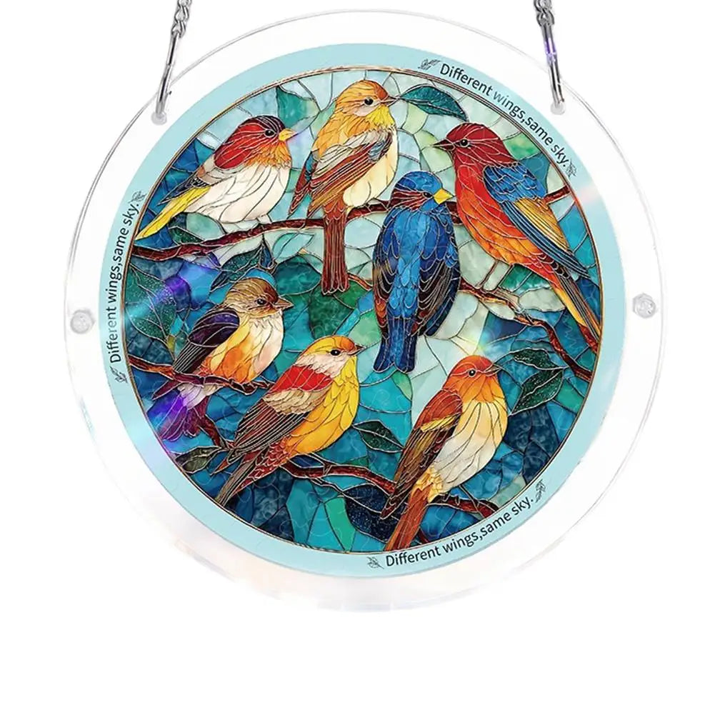 Acrylic Hummingbird Puzzle Suncatcher – DIY Window Hanging