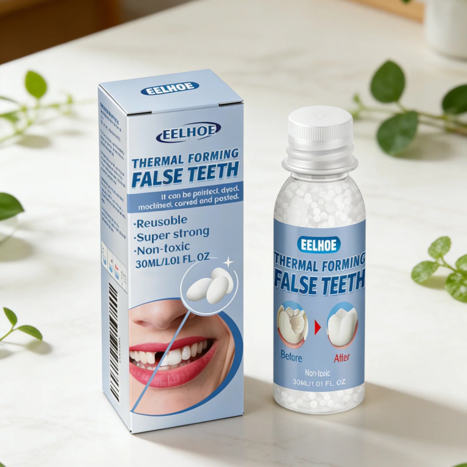 EELHOE Thermal Forming Temporary Tooth Repair Denture Beads Temporary Tooth Repair Oasis Select