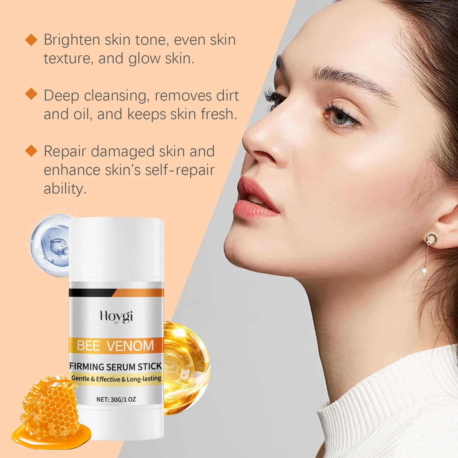 Hoygi Bee Venom Firming Serum Stick – Anti-Aging & Lifting Face Serum Stick Oasis Select