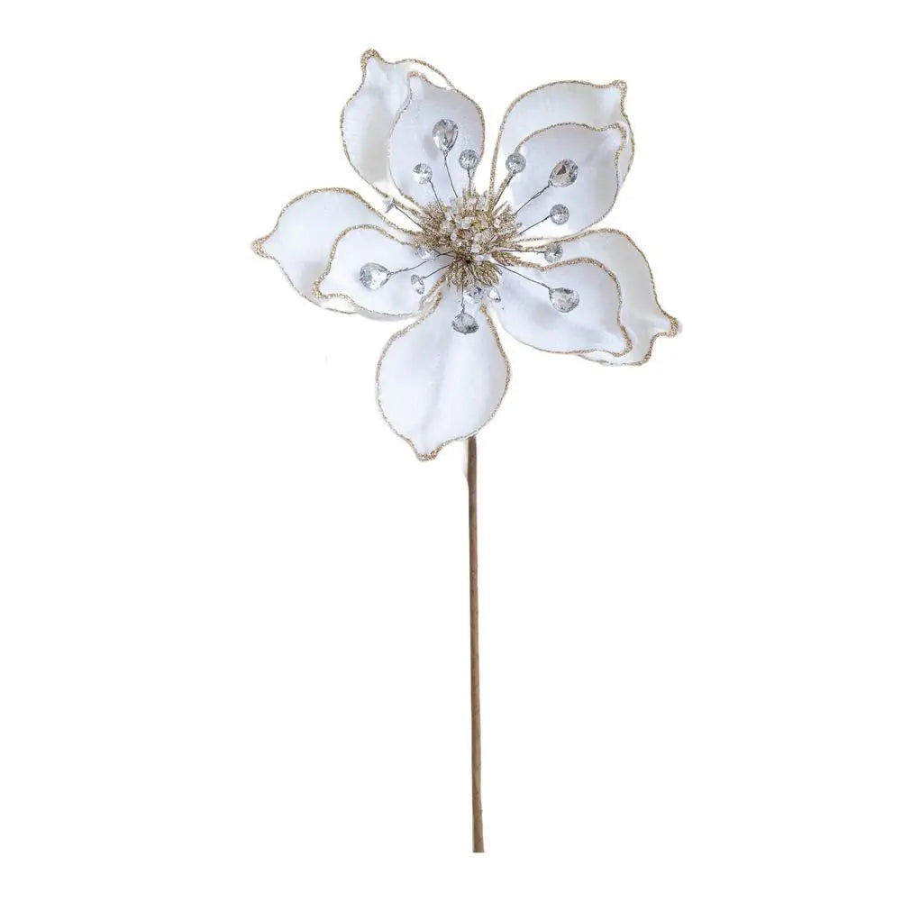 Elegant Colorful Artificial Magnolia Flowers Perfect Christmas Tree Decor For Effortless Positioning And Adjustment Oasis Select White China Mainland