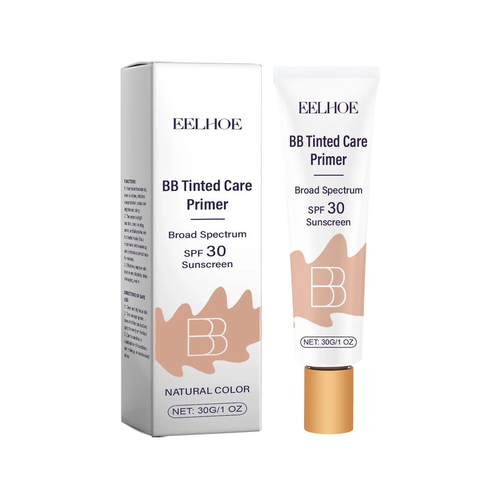Tinted BB Cream with SPF 30 Full Coverage Invisible Pores Acne Brightening Niacinamide Nude Makeup Facial Foundation Waterproof Oasis Select Natural Color