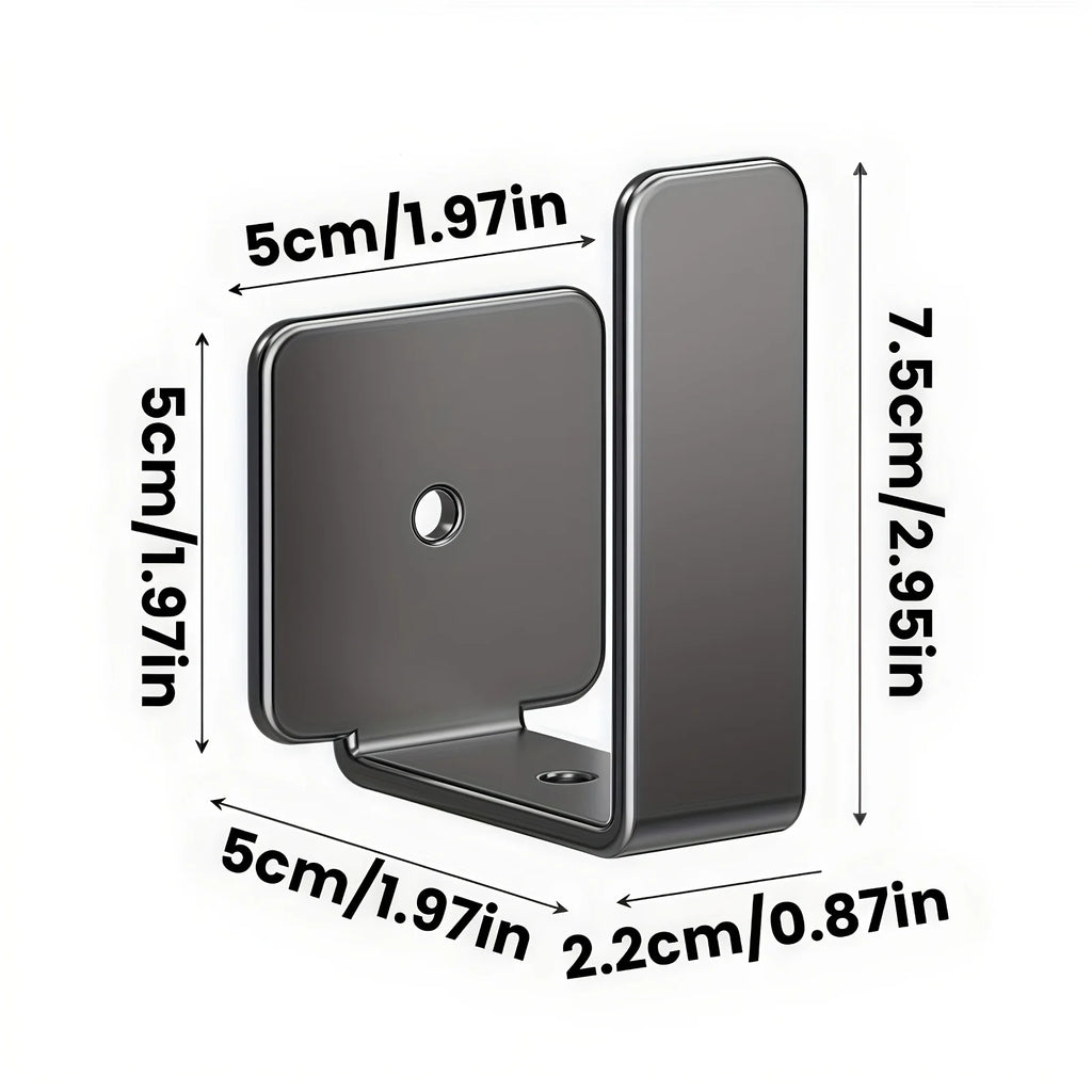 Wall Mounted WiFi Router Shelf No Drill TV Box Stand Power Strip Organizer Modem Bracket Storage Rack with Hooks for Home Oasis Select