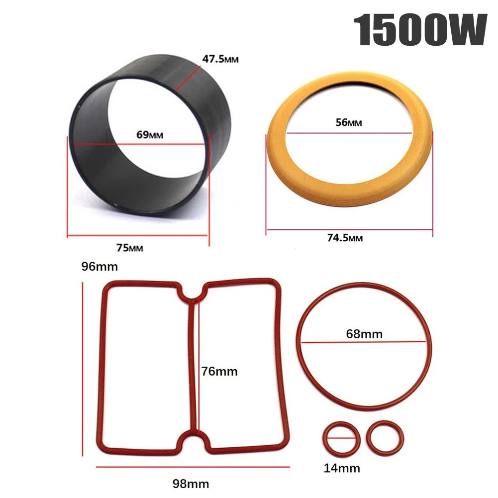 Air Compressor Oil Free Cylinder Sleeve Piston Cylinder Ring Kit 550W 750W 1100W 1500W For Air Compressor Accessories Oasis Select For 1500W