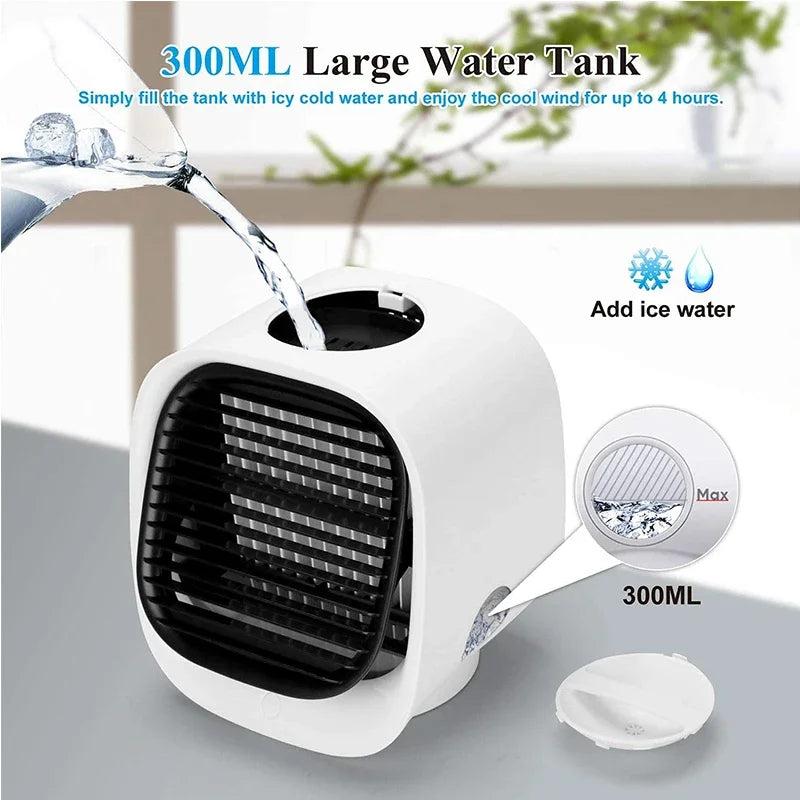 URGGU Mini Portable USB Air Cooler Fan | Personal Desktop Cooling