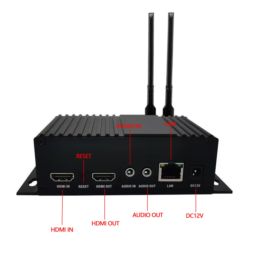 H.265 HD video codec with OLED display; HD-to-IP video encoder/decoder supporting HD loop-through or decoded HD output Oasis Select