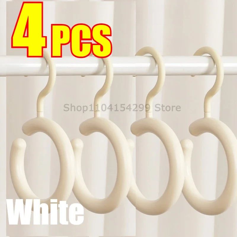 Hat Storage Clothes Hanger Invisible Luxury Multi-Function Hook Home Use New 2025 Plastic Coat Hanger Nordic Sle Adult Closet Oasis Select WHITE4