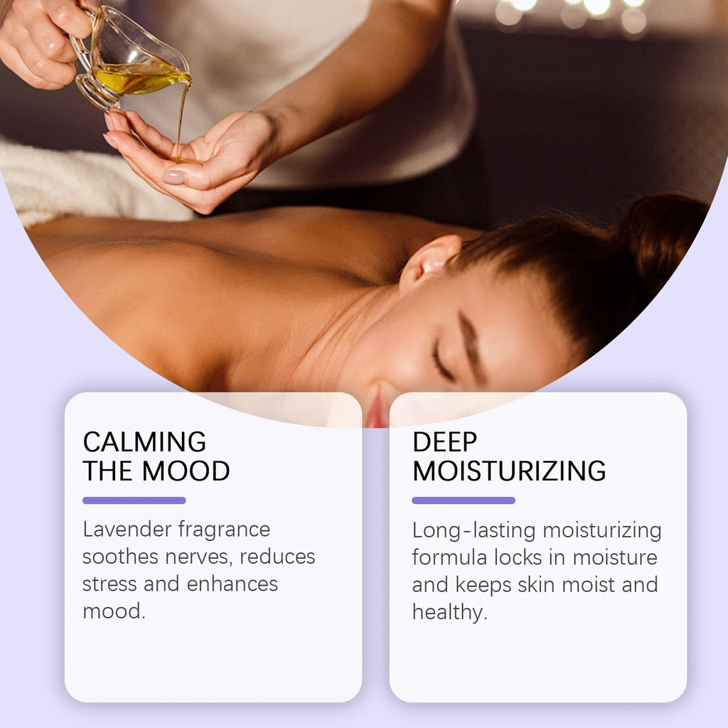 OceAura Lavender Essential Oil – Soothing Body Massage Oil 100ml Body Massage Oil Oasis Select