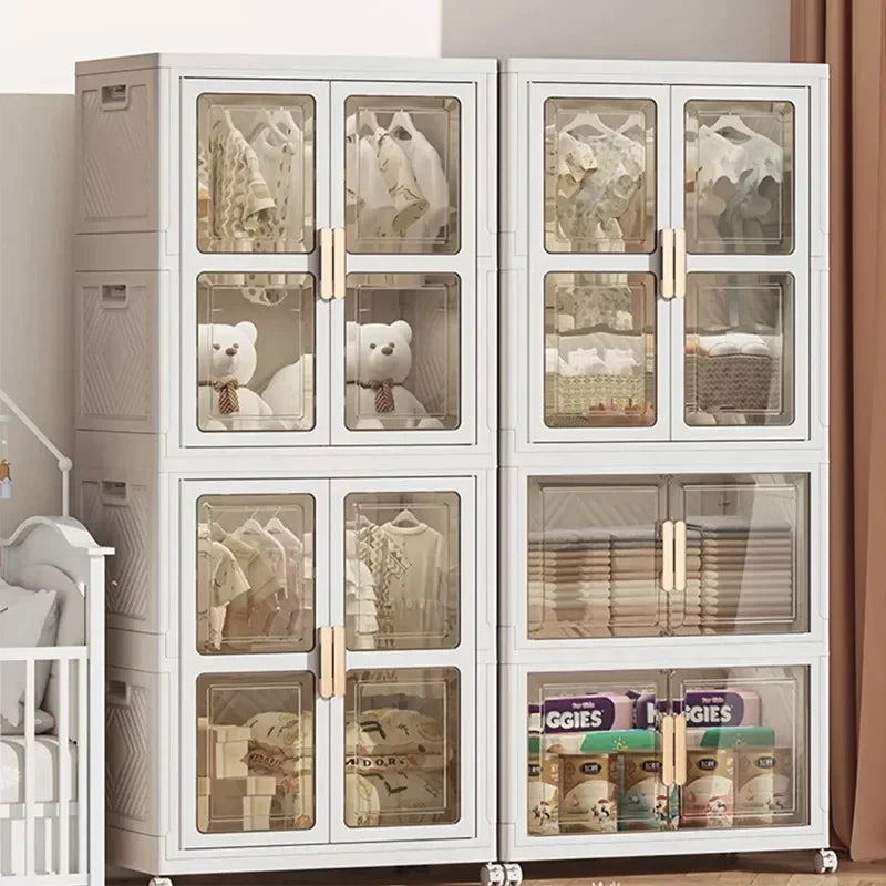 Multi-functional Wardrobe baby clothes storage box household large-capacity locker Oasis Select