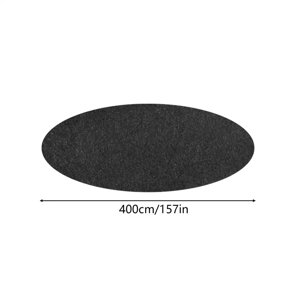 Tarp for Under Pool Flooring Bottom Mat Waterproof Pool Ground Pad for Gravel Cement Concrete Ground Lawn Outdoor Camping Summer Oasis Select Diameter 4 meters Black